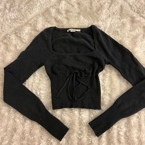 Urban Outfitters Black Long Sleeve Knit Top